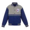 RoyalGray Philadelphia 76ers Youth Jacket