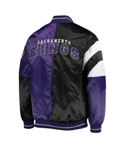 Sacramento Kings 75th Anniversary Leader BlackPurple Jacket
