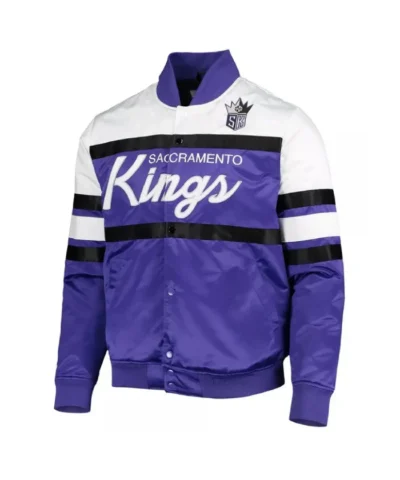 Sacramento Kings Hardwood Classics Script Full-Snap Jacket