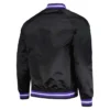 Sacramento Kings Black Lightweight Satin Jacket