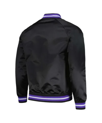 Sacramento Kings Black Lightweight Satin Jacket