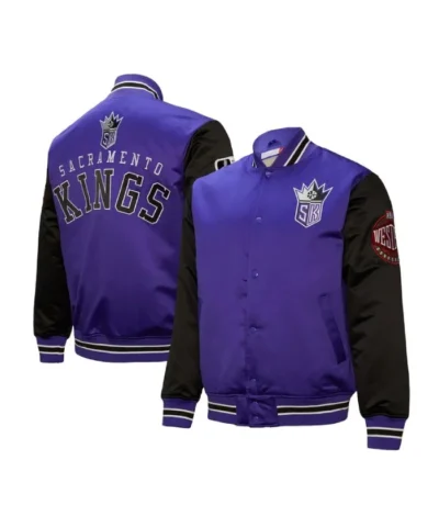 Primetime Sacramento Kings Purple and Black Jacket