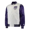 Shop Sacramento Kings Renegade Varsity Full-Snap Satin Jacket