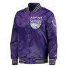 The Diamond Classic Sacramento Kings Snap Satin Purple Jacket