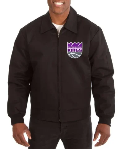 Sacramento Kings Workwear Black Full-Zip Jacket