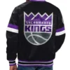 Sacramento Kings Youth Home Game Black Satin Jacket