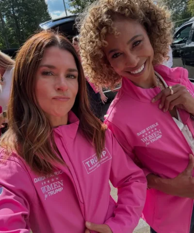 Sage Steele Women for Trump Pink Windbreaker Jacket