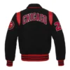 Sailor Collar Chicago Bulls Black Varsity Jacket