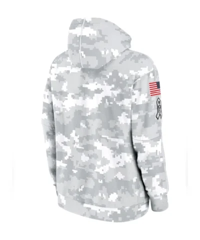 Salute to Service Club Nike Arctic Camo 2024 Buffalo Bills Pullover Grey Hoodie