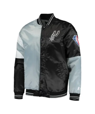 San Antonio Spurs 75th Anniversary Color Block Full-Snap Jacket