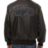 San Antonio Spurs Black Tonal Full-Zip Leather Jacket
