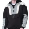BlackSilver San Antonio Spurs Fast Break Satin Jacket