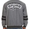 San Antonio Spurs Varsity Gray Wool Jacket