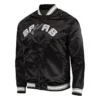 Shop San Antonio Spurs Black Lightweight Full-Snap Satin Jacket