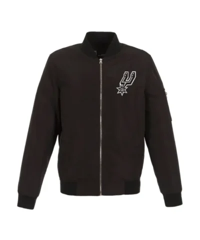 San Antonio Spurs Bomber Nylon Lightweight Full-Zip Jacket
