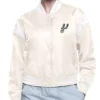 San Antonio Spurs Printed Logo Varsity Satin Jacket