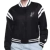 Logo San Antonio Spurs Varsity Full-Snap Satin Jacket