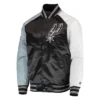 Reliever San Antonio Spurs Varsity Full-Snap Satin Jacket