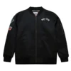 Vintage Logo San Antonio Spurs Bomber Full-Zip Black Jacket