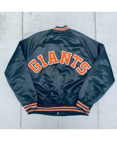 1990’s San Francisco Giants Spellout Black Satin Jacket