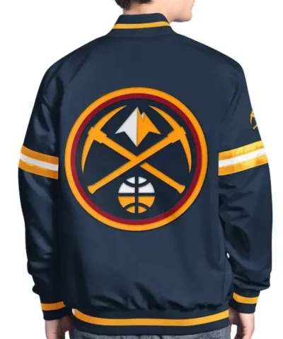 Denver Nuggets Scout Varsity Satin Jacket