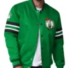 Boston Celtics Scout I Varsity Full-Snap Satin Jacket