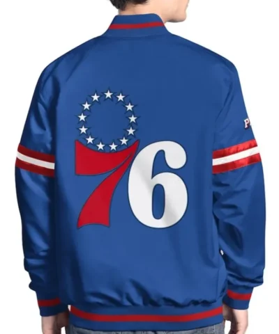 Philadelphia 76ers Scout Varsity Satin Jacket