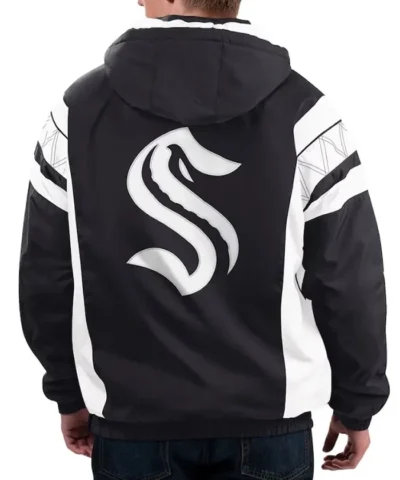 Home Team Seattle Kraken Half-Zip Hoodie Jacket