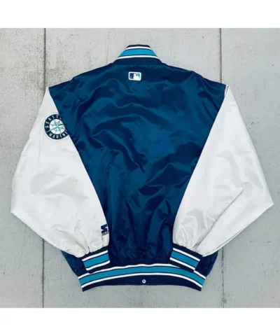 1990’s Seattle Mariners Dugout Navy and Silver Jacket