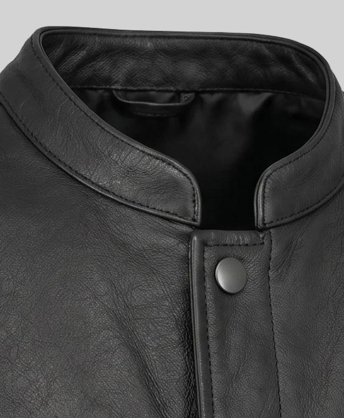 Sharp Shooter Button-Up Leather Vest Men