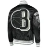 Mash Up Capsule Brooklyn Nets Black Satin Jacket