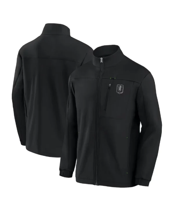 Aston Villa Black Midnight Zip-Up Jacket