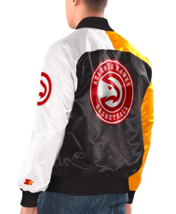 Atlanta Hawks Tricolor Satin Jacket