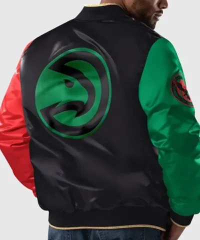 Atlanta Hawks Ty Mopkins Colorblock Varsity Jacket