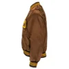 Authentic San Diego Padres 1969 Brown Satin Bomber Jacket