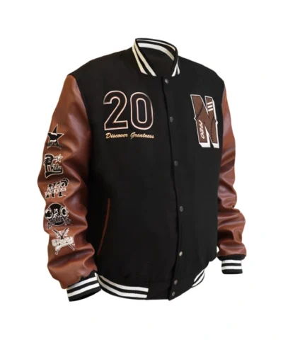 Baseball Negro League Wool and Leather Varsity Jacket