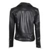 Womens Asymmetrical Black Leather Biker Jacket on Sale