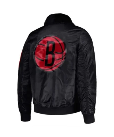 Black History Month Brooklyn Nets Ty Mopkins Full-Zip Satin Jacket