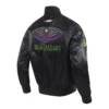 Black New Orleans Pelicans 202425 City Edition Full-Snap Satin Jacket