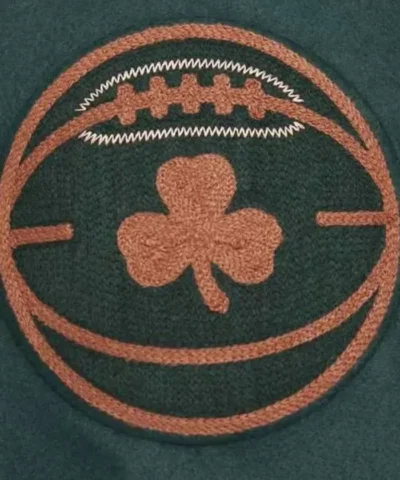 Boston Celtics 202324 City Edition Varsity WoolLeather Jacket