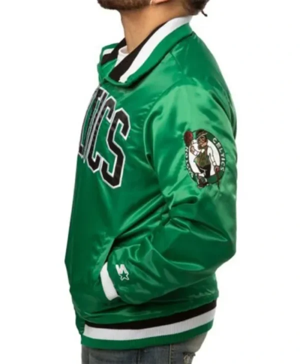 Buy Boston Celtics Full-Zip Green Satin Jacket