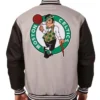Boston Celtics GrayBlack Poly Twill Jacket