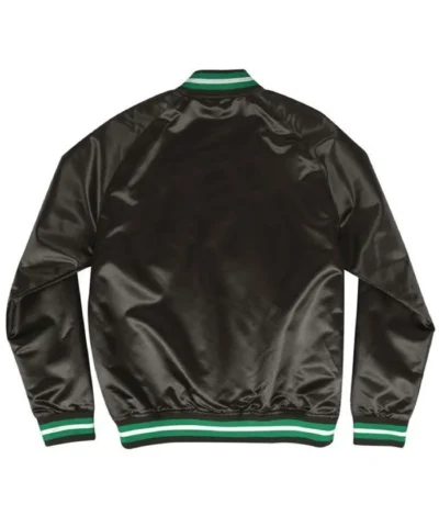 Shop Boston Celtics Lightweight Full-Snap Satin Jacket