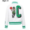 Boston Celtics Mashup Classic Rib Full-Snap Satin Jacket