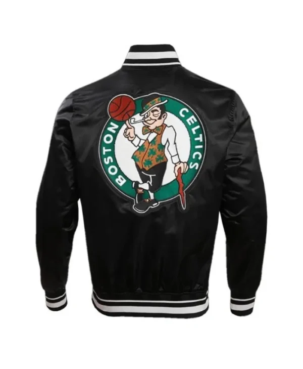 Boston Celtics Retro Classic Rib Full-Snap Jacket