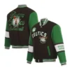 Boston Celtics Varsity Full-Zip Wool Black and Jacket