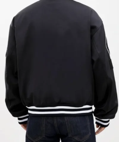 Brooklyn Nets Black Bomber Jacket