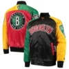 Brooklyn Nets Ty Mopkins Full-Snap Varsity Satin Jacket