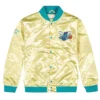 Buy Charlotte Hornets Light Gold Full-Snap Satin Jacket