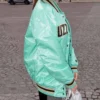 Charlotte Hornets Buzz City Full-Snap Satin Mint Jacket